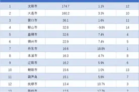 大连紧追沈阳，鞍山独跌10%！辽宁各地1-2月财政收入排行出炉图片