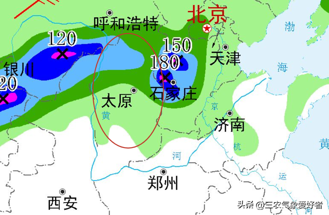 山西省！明天8月4号，新一轮降雨中心已定，大雨暴雨分布如下！