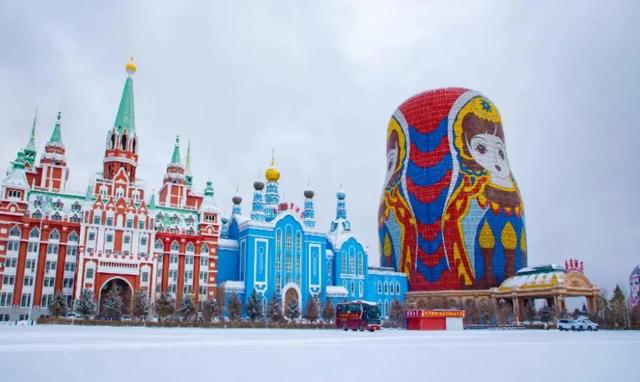 冬季呼伦贝尔海拉尔、阿尔山、满洲里、根河不冻河、漠河、北极村