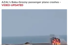 阿塞拜疆一客机异国坠毁，6名乘客生还，坠毁原因可能是与鸟群相撞图片