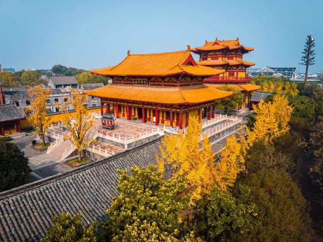 用中国传统色打开台儿庄古城的秋天
