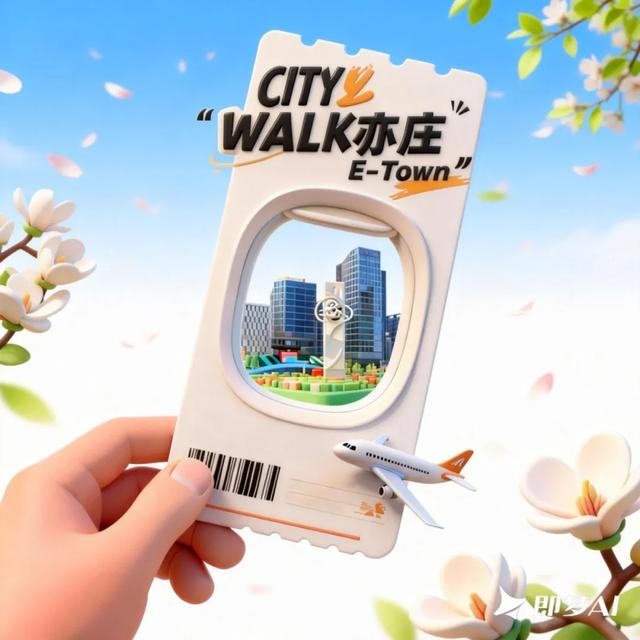 登机啦！这张限定机票，带你云逛亦庄——