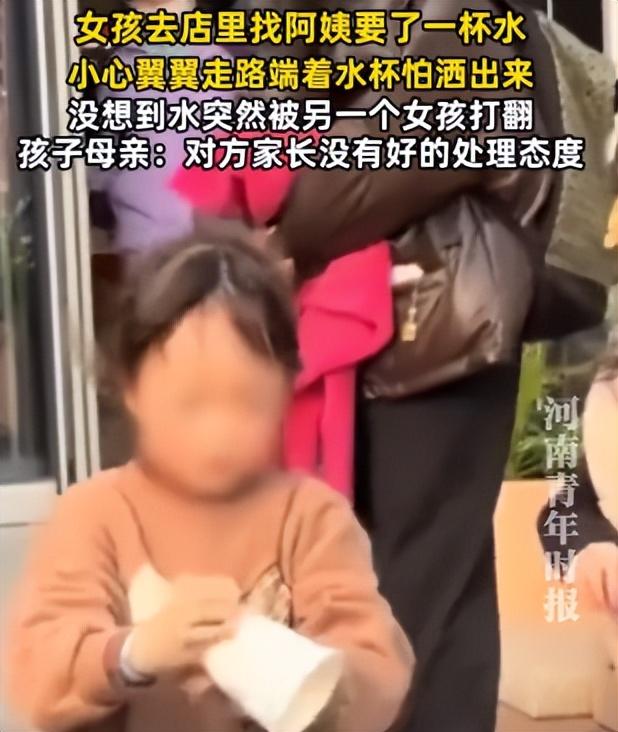 小女孩打翻水杯后续：警方介入，涉事母女道歉，女孩状态让人担忧