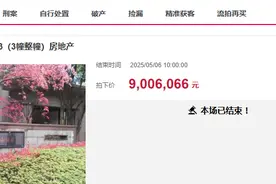 杭州市价值1566万的别墅第二次拍卖，被人捡漏900万竞得图片