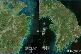 韩国面积相当于我国哪个省？图片