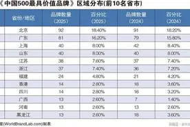 世界品牌实验室发布2025年中国500最具价值品牌图片