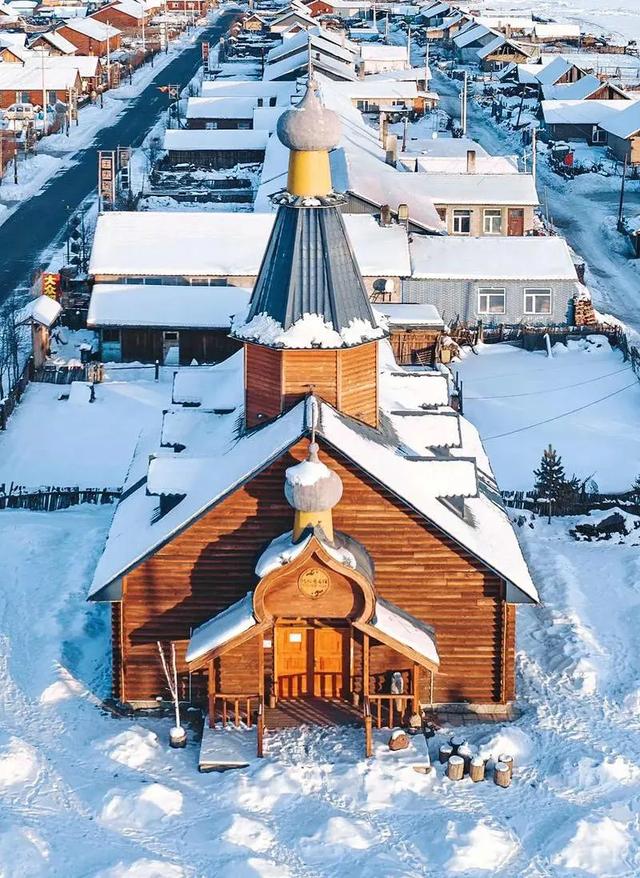 冬季呼伦贝尔海拉尔、阿尔山、满洲里、根河不冻河、漠河、北极村