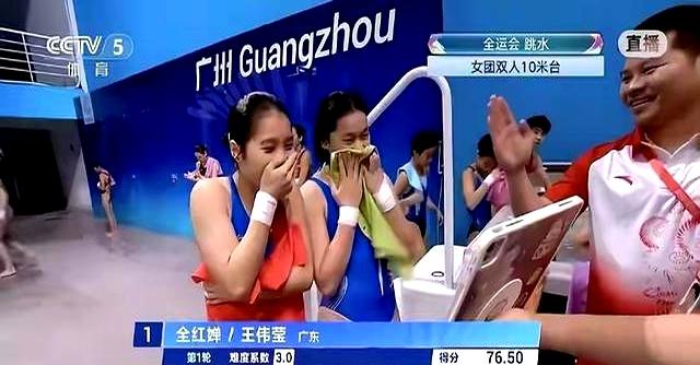 谁敢信？全红婵伤愈首秀跳出满分动作，现场观众沸腾了