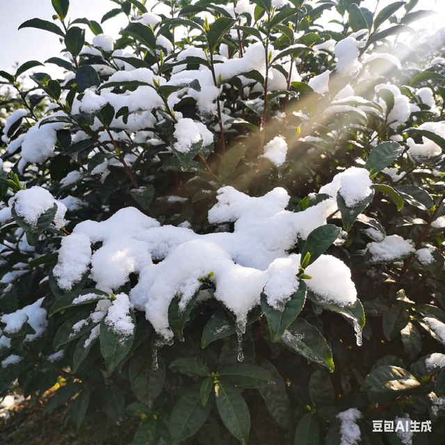 难得一见的初雪，把家门口变成诗和远方，这就是冬日的小美好
