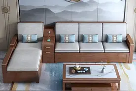 新中式沙发一出，沙发落伍了，简约整洁省空间，太高级了图片