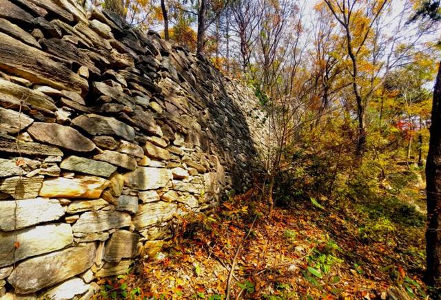 什么叫层林尽染？马谷田镇义和寨东边的堰塘寺告诉您！