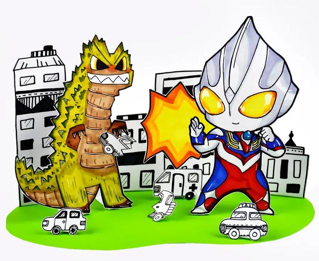 儿童画教程|光之战士:奥特曼出击!