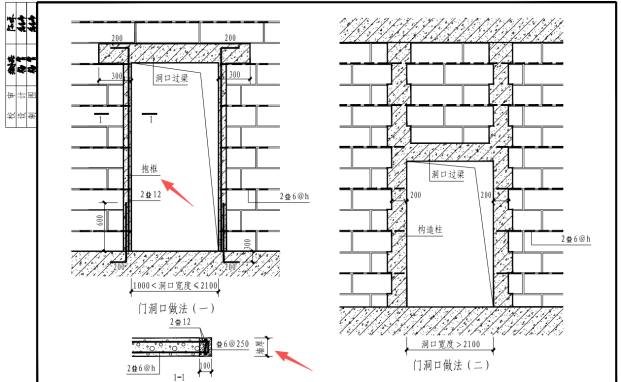 一文彻底讲透：门窗洞口两侧：构造柱、抱框还是砼块？