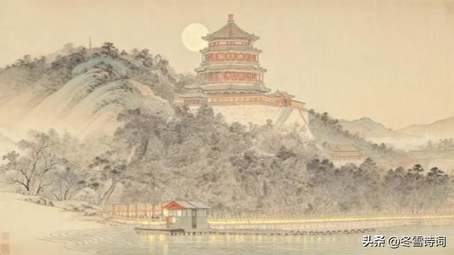 颐和园佛香阁遇上超级月亮，我出上联“千古一轮月”，请君续联！