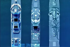 055型驱逐舰有多大？与伯克级同框才明白，为何美国称其为巡洋舰图片