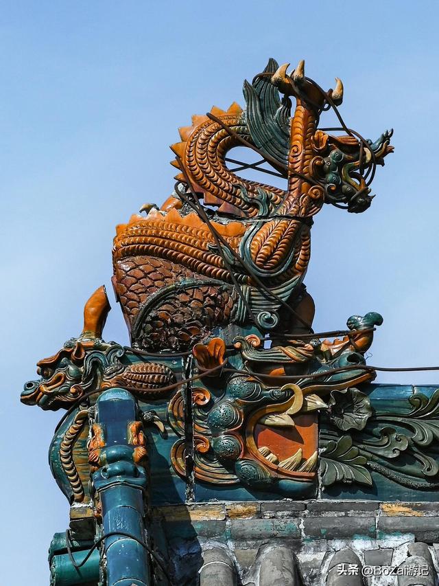 介休乡村封神，500年琉璃镇河楼，小巧却藏大招