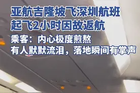 突发！飞往深圳客机紧急返航图片