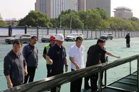 山西：省市有关部门领导调研督导迎泽大街维修改造工程图片