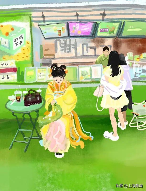 边拍边画丨汉服、二次元……中外游客争相来这打卡