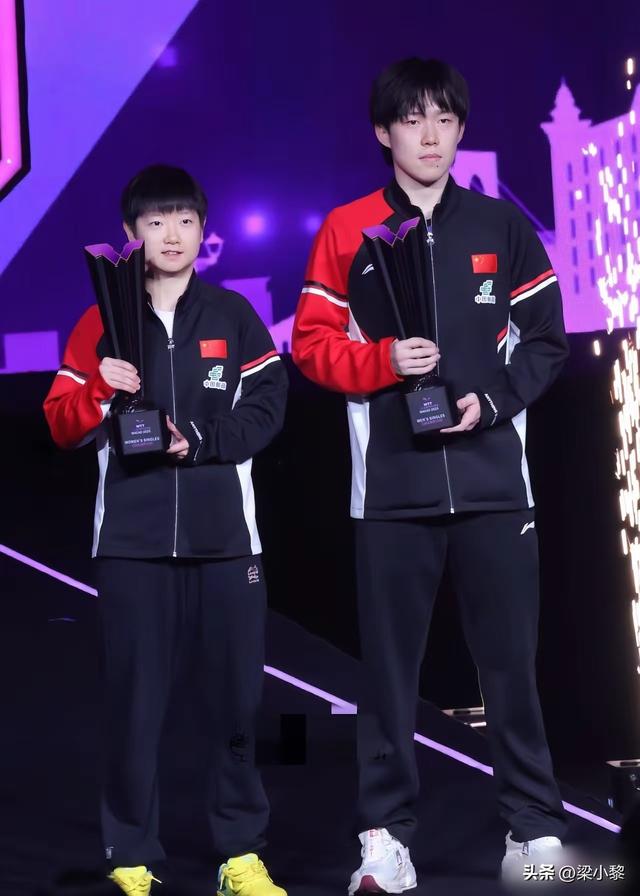 北京大满贯孙颖莎没有拿女单冠军，无法与王楚钦合照，有点遗憾！