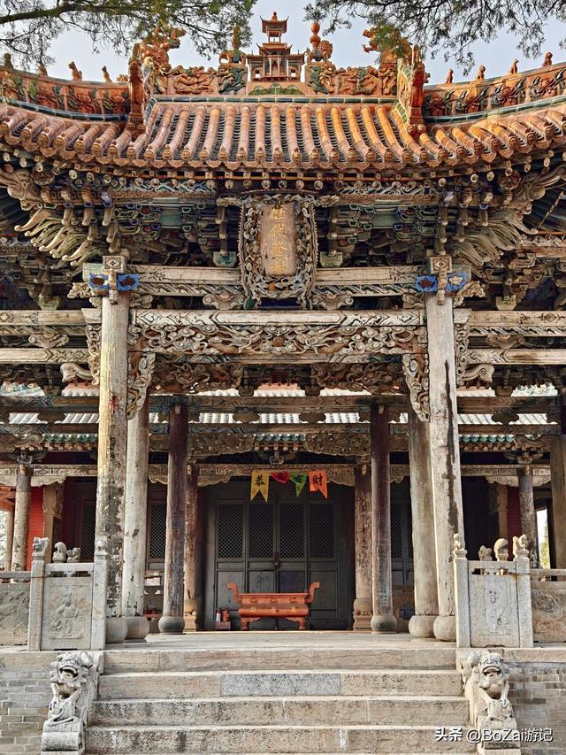 藏在乡野的国六，小靳东岳庙献殿，斗拱木雕极尽精巧