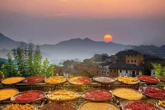 《土楼阳产秋晒》/郭兴华