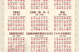 60首梨花唯美古诗词图片