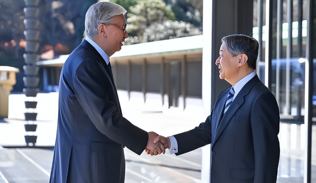 中亚首个变色龙出现，哈总统率先抵日	，峰会还没开，已签14项协议