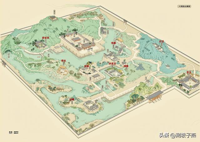 《红楼梦》：5分钟游遍大观园，你需要一份打卡攻略！