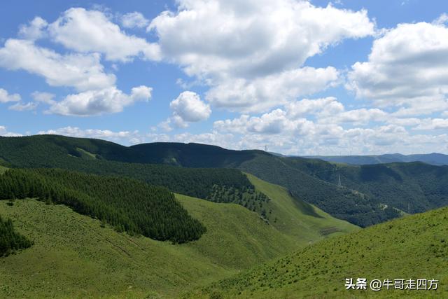 河北麻田岭（上）：绿野铺毡接云影、风轮伴路探山魂