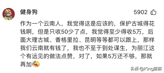 闹大了！游客进丽江古城要缴50元维护费，网友高喊：收少了多收点