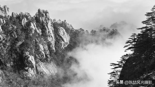水墨黄山风光