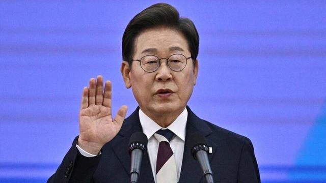 李在明与韩国五大财阀巨头座谈