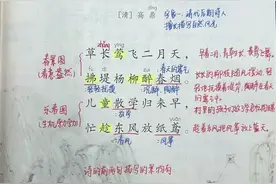 二年级下册语文第一课《古诗二首》课堂笔记！图片