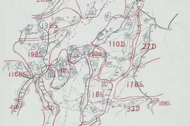 红船读图丨百团大战手绘军用地图图片