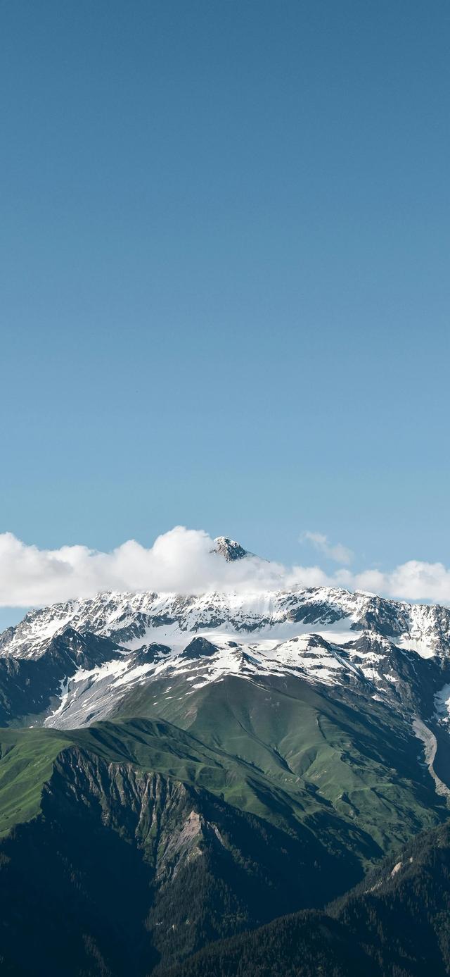 手机壁纸|高耸入云的山峰自然景色
