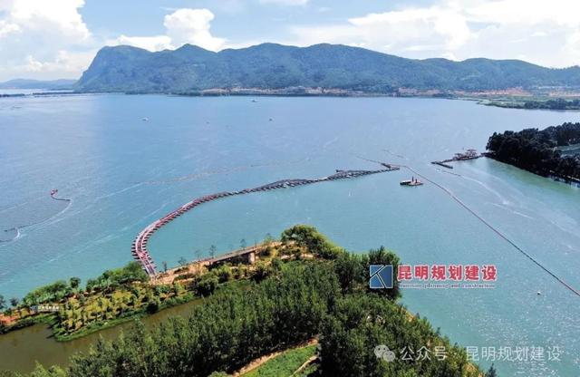 滇池草海第三座浮桥预计9月下旬建成！
