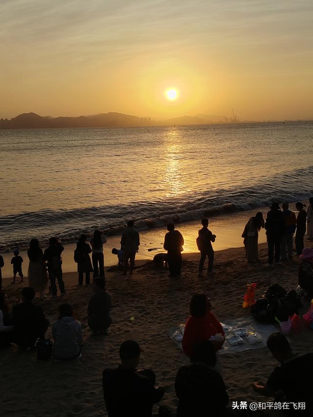 厦门海滨的落日之梦