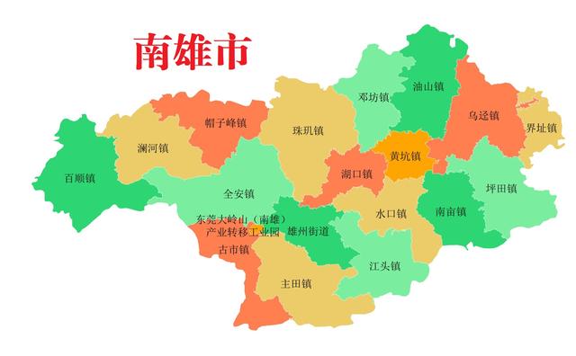 广东省韶关市10县(区、县级市)概况