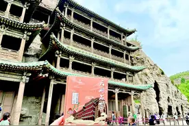 “山堂水殿”现云冈 烟寺相望览胜景图片