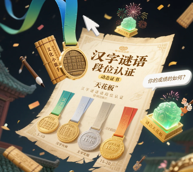 测测你的汉字王者段位！20道字谜挑战，能过10关的绝对是文化人！