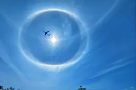 奇观！昆明今早的太阳，“自带光环”！图片