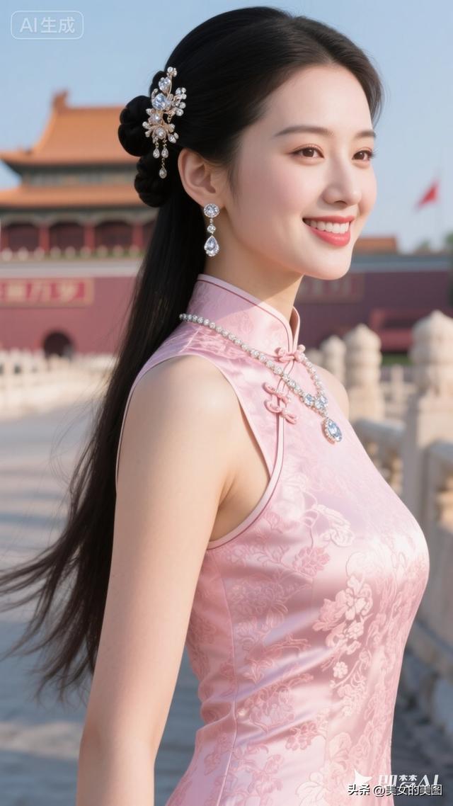 天安门旗袍女人风采