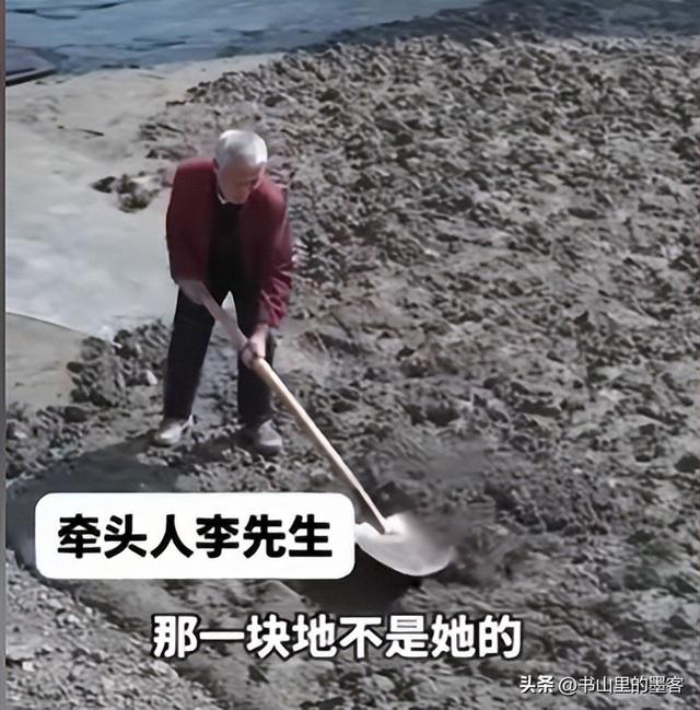 老人破坏水泥路面后续：民警走了又挖，村干部曝内情，子女被牵连