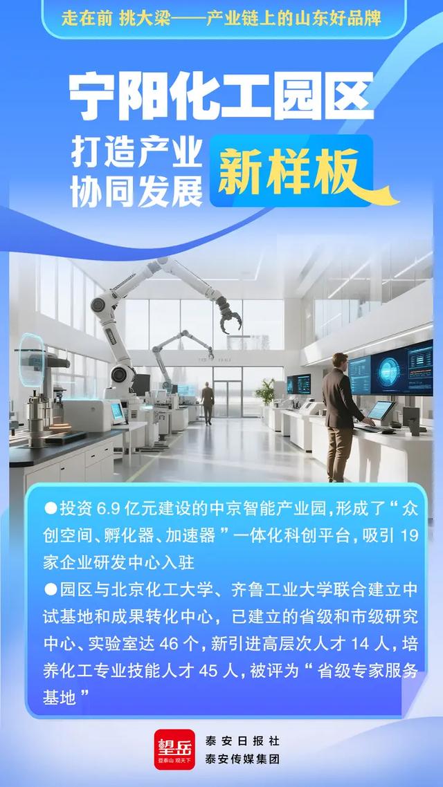 走在前 挑大梁——产业链上的山东好品牌丨望岳AI海报·宁阳化工园区打造产业协同发展新样板