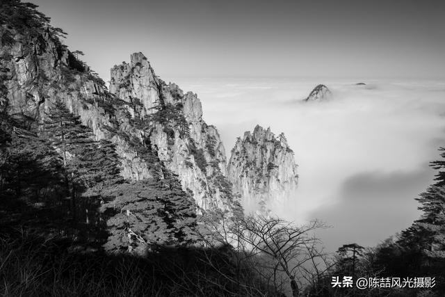 水墨黄山风光