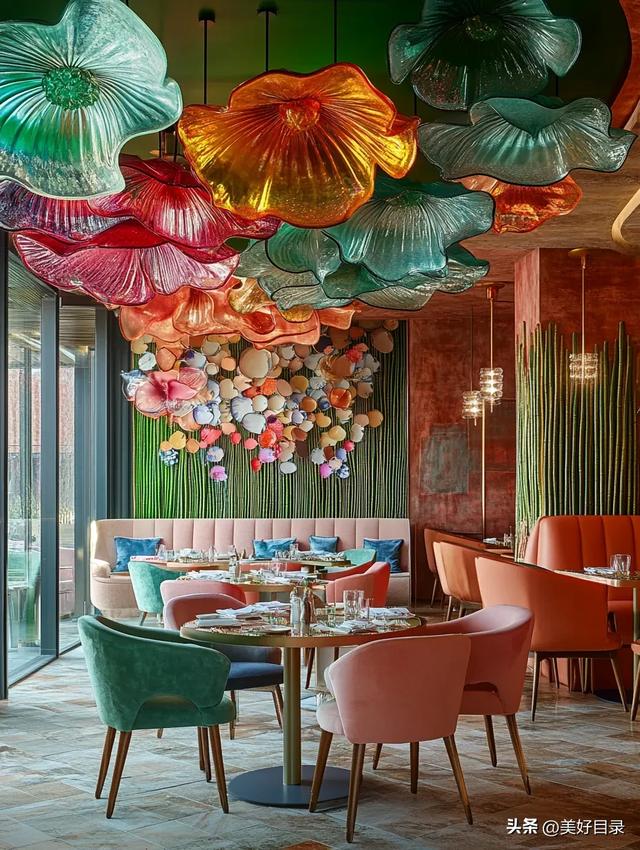 此间春日梦幻餐厅有着来自春天的明媚，春意盎然令人心花怒放！