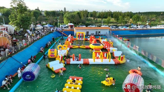 湖北枝江：仙女镇吉吉村冰雾水寨水上乐园清凉度夏