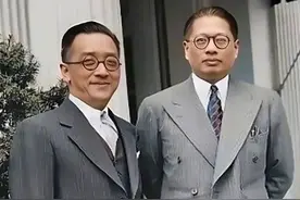 1941年，宋子文和胡适在美国的罕见合影，难得一见！图片