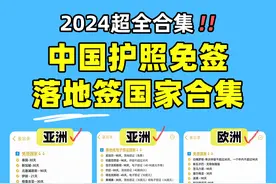 2024中国护照免签/落地签国家，超全合集！图片